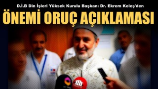 Diyanet'ten önemli oruç açıklaması!