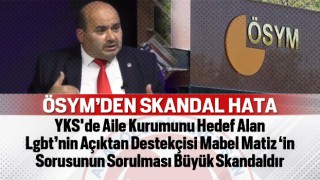 Mabel Matiz'in sorusunun sorulması büyük skandaldır