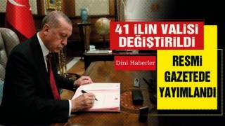 Valiler Kararnamesi Resmi Gazetede