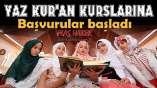 Yaz Kur'an kurslarına başvurular başladı