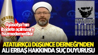 ADD, Başkan Erbaş hakkında suç duyurusunda bulundu