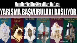 Camiler Ve Din Görevlileri Haftası yarışma başvuruları başlıyor