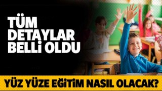 Yüz yüze eğitimin ayrıntıları açıklandı