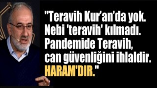 Mustafa İslamoğlu'ndan skandal Teravih Namazı açıklaması