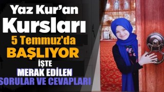 YAZ KURSLARI İLE İLGİLİ SIKÇA SORULAN SORULAR