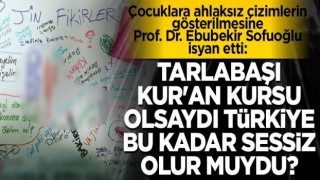 Toplum merkezinde çocuklara ahlaksız çizimlerin gösterilmesi isyan ettirdi