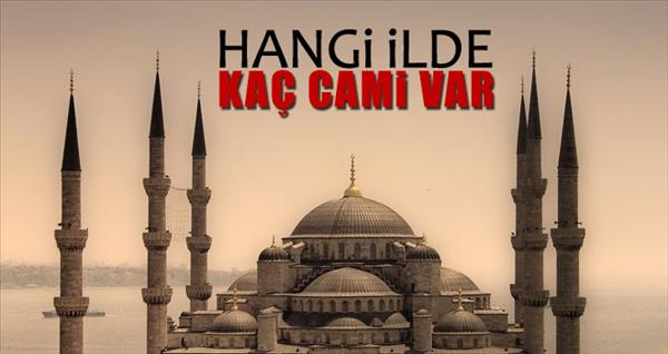 T&#252;rkiye&#39;deki En &#199;ok ve En Az Caminin Olduğu İl