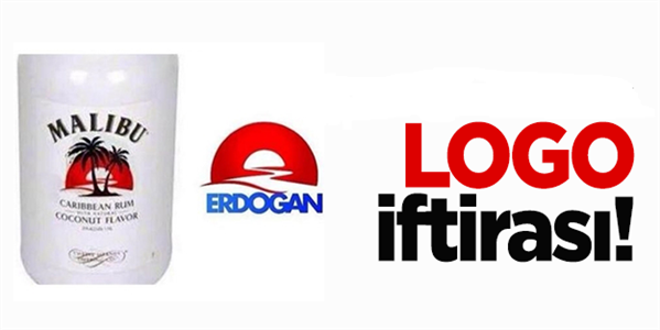 Erdoğan&#39;a &#39;Malibu&#39;lu logo iftirası!