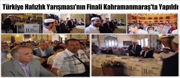 T&#252;rkiye Hafızlık Yarışması&#39;nın Finali Kahramanmaraş&#39;ta Yapıldı