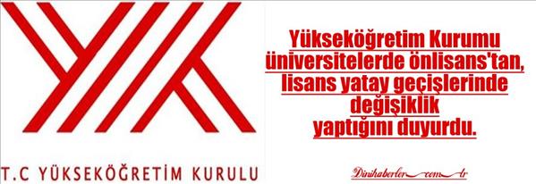 Yatay Ge&#231;iş y&#246;netmeliği değişti