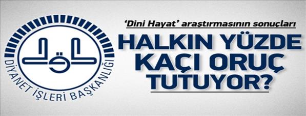 TUİK: Halkın % 99&#39;u M&#252;sl&#252;man hissediyor