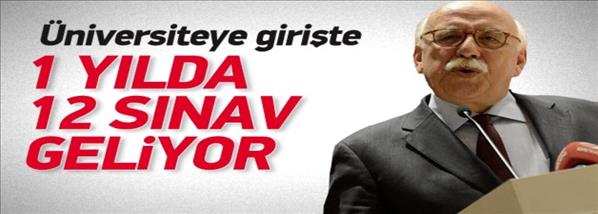 &#220;niversite sınavı yılda 12 kez yapılacak!