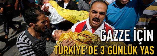 Gazze i&#231;in T&#252;rkiye&#39;de 3 g&#252;nl&#252;k yas ilan edildi