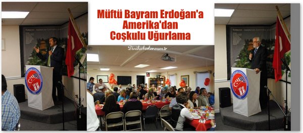 M&#252;ft&#252; Erdoğan&#39;a Amerika&#39;dan Coşkulu Uğurlama