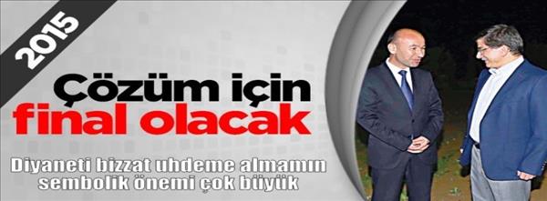 Davutoğlu: Diyaneti bizzat uhdeme almamın sembolik &#246;nemi &#231;ok b&#252;y&#252;k.