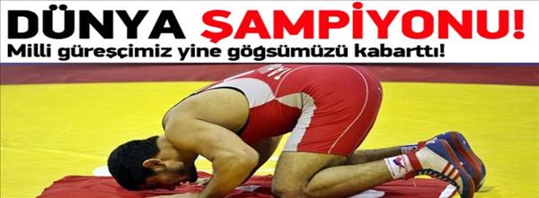 Milli g&#252;reş&#231;imiz D&#252;nya Şampiyonu