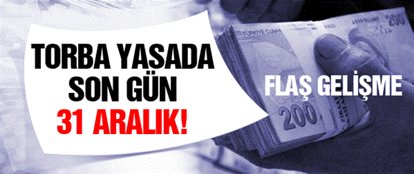 Vergi borcu i&#231;in son g&#252;n 31 Aralık