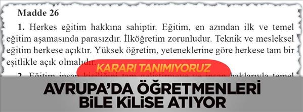 Avrupa’da &#246;ğretmenleri bile kilise atıyor