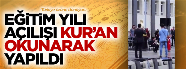 İstanbul&#39;da okul a&#231;ılışı Kur&#39;an okunarak yapıldı