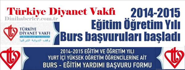 T&#252;rkiye Diyanet Vakfı Burs başvuruları başladı
