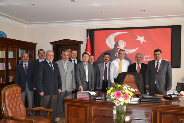 Pazarcık M&#252;ft&#252;s&#252; Sevin&#231;, Kaymakam Boztepe&#39;yi Ziyaret Etti.