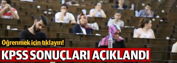 2014 KPSS orta&#246;ğretim ve &#246;n lisans sonu&#231;ları