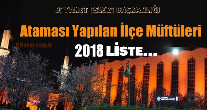 2018 İlçe Müftü Atamaları