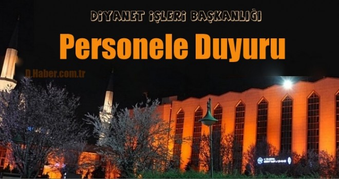 Diytanet'ten Personele Duyuru