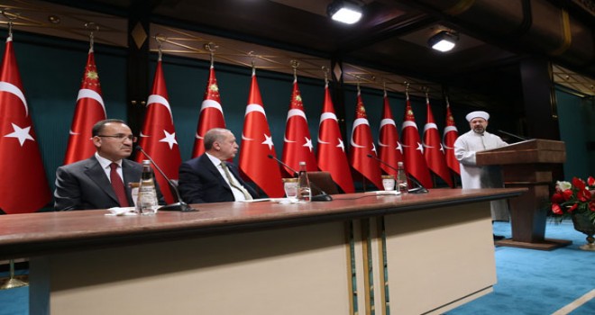Cumhurbaşkanı Recep Tayyip Erdoğan, il müftülerini kabul etti