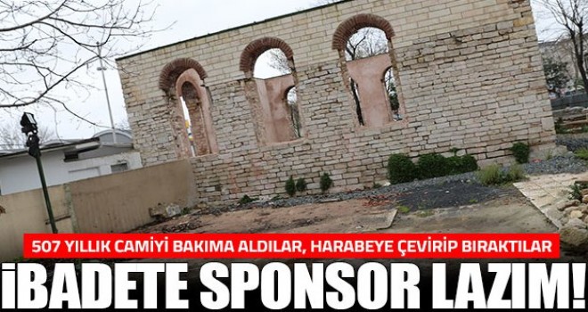 İbadet için sponsor lazım!