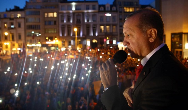 Erdoğan, Brüksel'de vatandaşlara hitap etti