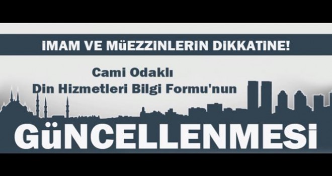 Cami Odaklı Din Hizmetleri Bilgi Formu
