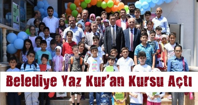 Belediye ve Müftülük'ten Ortaklaşa Yaz Kur'an Kursu