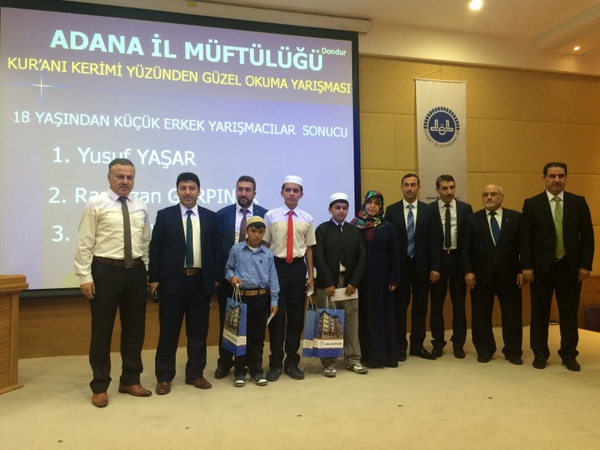 Adana\'da Kur\'an-ı Kerim\'i Yüzünden Güzel Okuma Yarışması