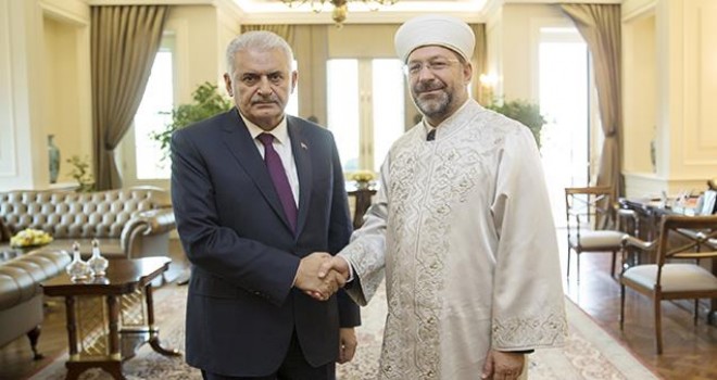 Başkan Erbaş, Başbakan Yıldırım’ı Ziyaret Etti