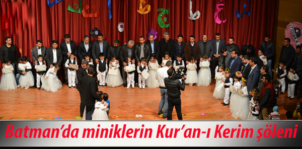 Batman\'da miniklerin Kur\'an-ı Kerim şöleni