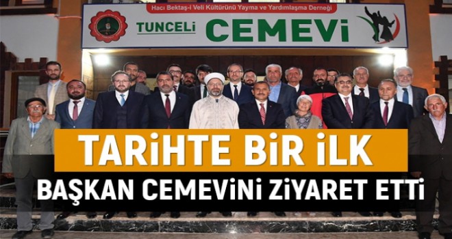 Tarihte bir ilk gerçekleşti, Diyanet İşleri Başkanı Cemevi'ni Ziyaret etti