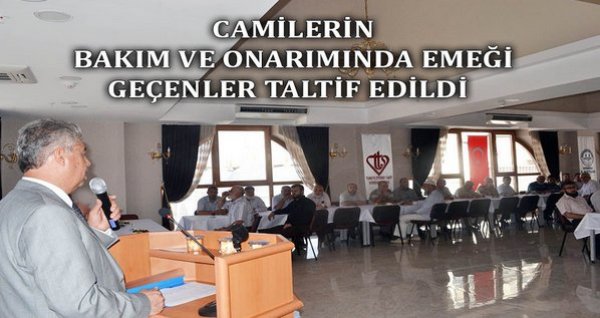 Camilerin Bakım ve Onarımda emeği geçenler ödüllendirildi