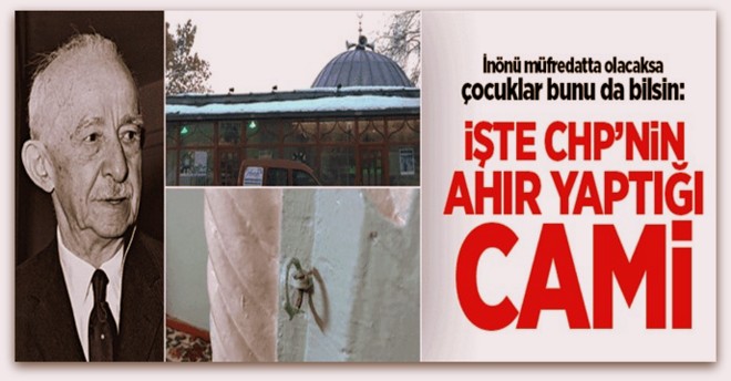 CHP camileri ahıra çevirmişti