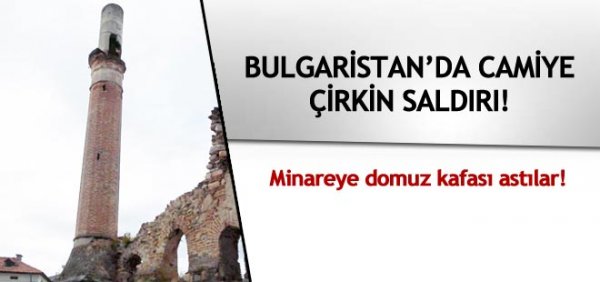 Çirkin saldırı! Camiye domuz kafası astılar