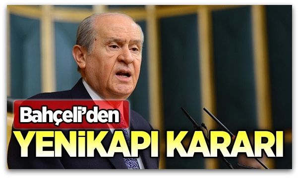 Devlet Bahçeli\'den Yenikapı mitingi kararı