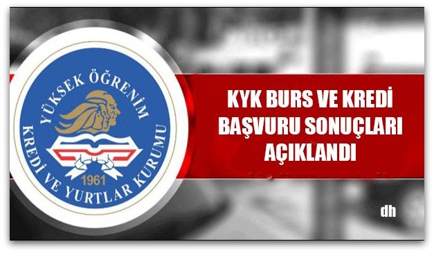 2016 KYK Burs ve kredi sonuçları açıklandı