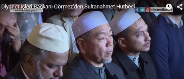 Diyanet İşleri Başkanı Görmez’den Sultanahmet Hutbesi…