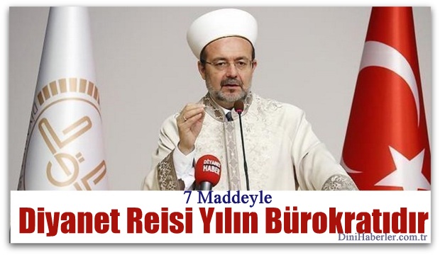 Diyanet reisi yılın bürokratıdır