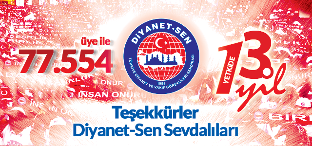 Diyanet-Sen 13. Kez Yetkili Sendika