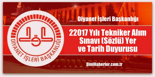 Diyanet Tekniker Alacak