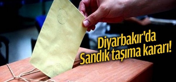 Diyarbakır'da bazı sandıkların taşınmasına karar verildi