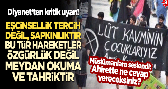 Eşcinsellik özgürlük değil, meydan okumaktır