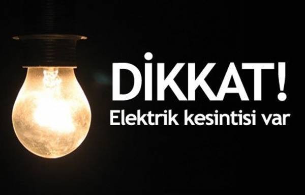 Elektrik Kesileceği İlçeler Belli Oldu