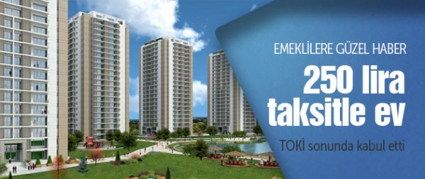 Emekliye 250 TL taksitle eve onay çıktı